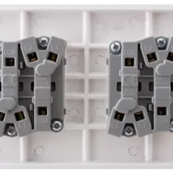 British General 900 Series 10AX 4-Gang 2-Way Light Switch White -British General Shop 84744 A2