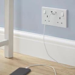 British General 900 Series 13A 2-Gang SP Switched Socket + 3.1A 2-Outlet Type A USB Charger White 11 British General 900 Series 13A 2-Gang SP Switched Socket + 3.1A 2-Outlet Type A USB Charger White -British General Shop 8529P A4