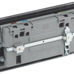 British General Nexus Metal 13A 2-Gang SP Switched Socket + 3.1A 2-Outlet Type A USB Charger Matt Black With Black Inserts 8 British General Nexus Metal 13A 2-Gang SP Switched Socket + 3.1A 2-Outlet Type A USB Charger Matt Black With Black Inserts -British General Shop 852XG A2