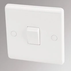 LAP 20A 1-Gang DP Control Switch White