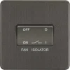 Knightsbridge SF1100SB 10AX 1-Gang TP Fan Isolator Switch Smoked Bronze 2 Knightsbridge SF1100SB 10AX 1-Gang TP Fan Isolator Switch Smoked Bronze -British General Shop 859TY P