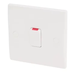 Schneider Electric Ultimate Slimline 20A 1-Gang DP Control Switch White