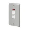 MK Contoura 50A 2-Gang DP Control Switch Grey With Neon With White Inserts -British General Shop 861RG P