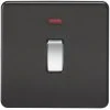 Knightsbridge SF8341NMB 20A 1-Gang DP Control Switch Matt Black With LED -British General Shop 864TY P