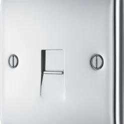 British General Nexus Metal Slave Telephone Socket Polished Chrome 12 British General Nexus Metal Slave Telephone Socket Polished Chrome -British General Shop 864XG A3