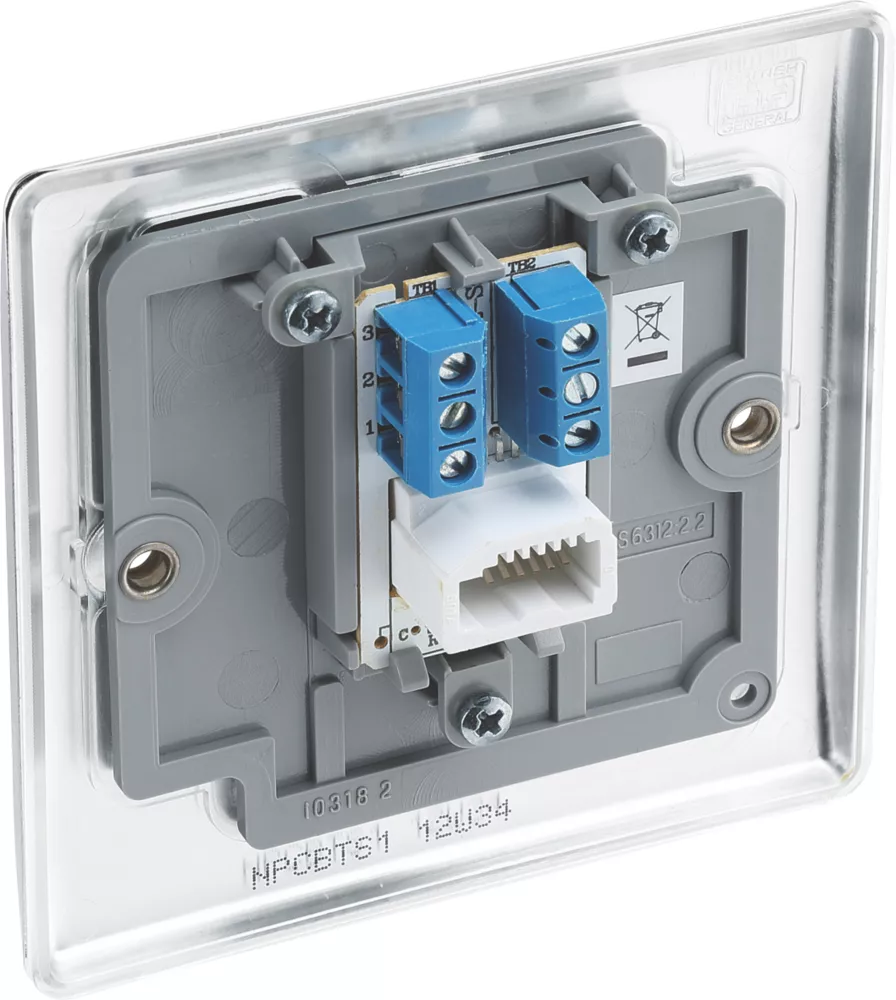 British General Nexus Metal Slave Telephone Socket Polished Chrome 7 British General Nexus Metal Slave Telephone Socket Polished Chrome - Image 5