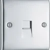British General Nexus Metal Slave Telephone Socket Polished Chrome 2 British General Nexus Metal Slave Telephone Socket Polished Chrome -British General Shop 864XG P