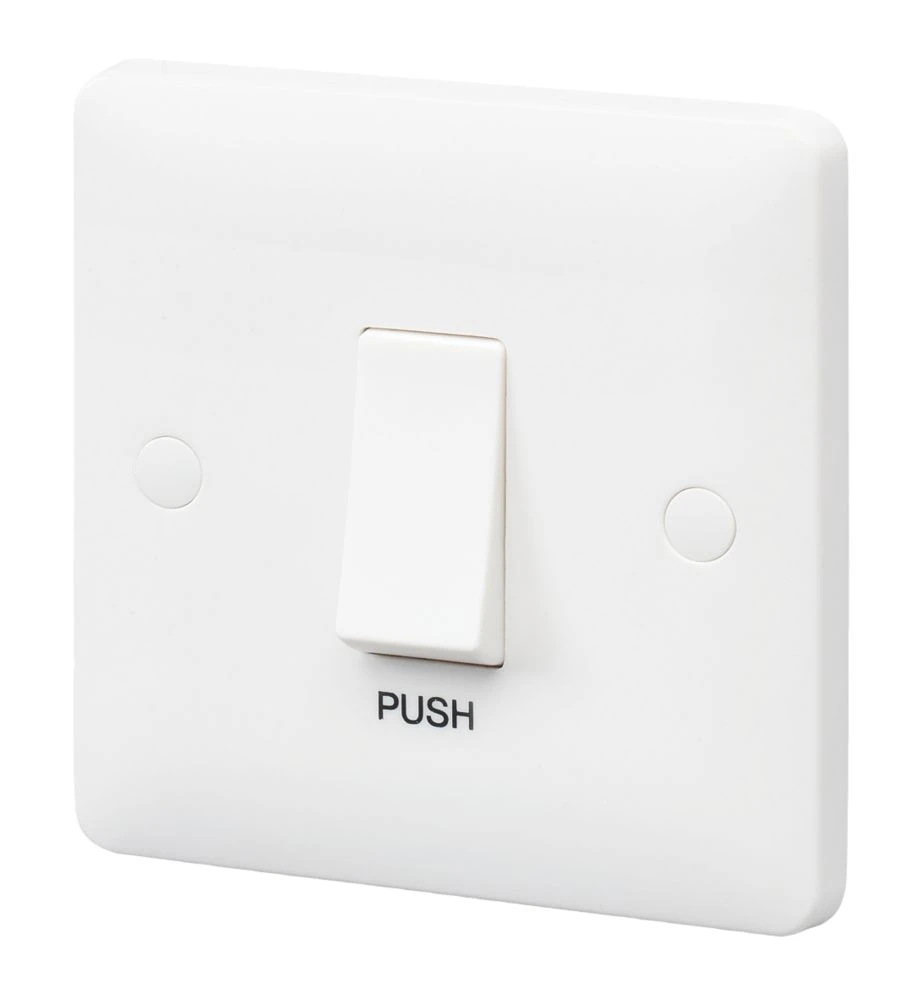 MK Base 10A 1-Gang SP Control Switch White With White Inserts 3 MK Base 10A 1-Gang SP Control Switch White With White Inserts