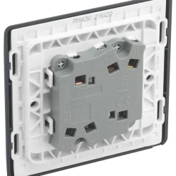 British General Part M 20A 16AX 2-Gang 2-Way Light Switch Charcoal -British General Shop 865XG A2