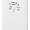 MK Base 1-Gang Dual Voltage Shaver Socket 115 / 230V White -British General Shop 871PF P