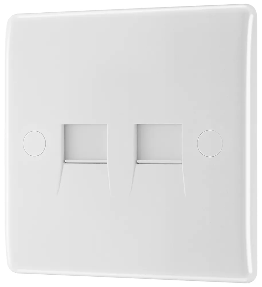 British General 800 Series Slave Telephone Socket White With White Inserts 3 British General 800 Series Slave Telephone Socket White With White Inserts