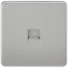 Knightsbridge SF7300BC Master Telephone Socket Brushed Chrome -British General Shop 874TY P