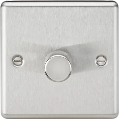 Knightsbridge CL2181BC 1-Gang 2-Way LED Dimmer Switch Brushed Chrome