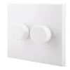 British General 900 Series 2-Gang 2-Way LED Dimmer Switch White 1 British General 900 Series 2-Gang 2-Way LED Dimmer Switch White -British General Shop 88054 P