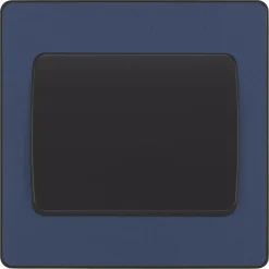 British General Evolve 20 A 16AX 1-Gang 2-Way Wide Rocker Light Switch Blue With Black Inserts 11 British General Evolve 20 A 16AX 1-Gang 2-Way Wide Rocker Light Switch Blue With Black Inserts -British General Shop 881PY A2