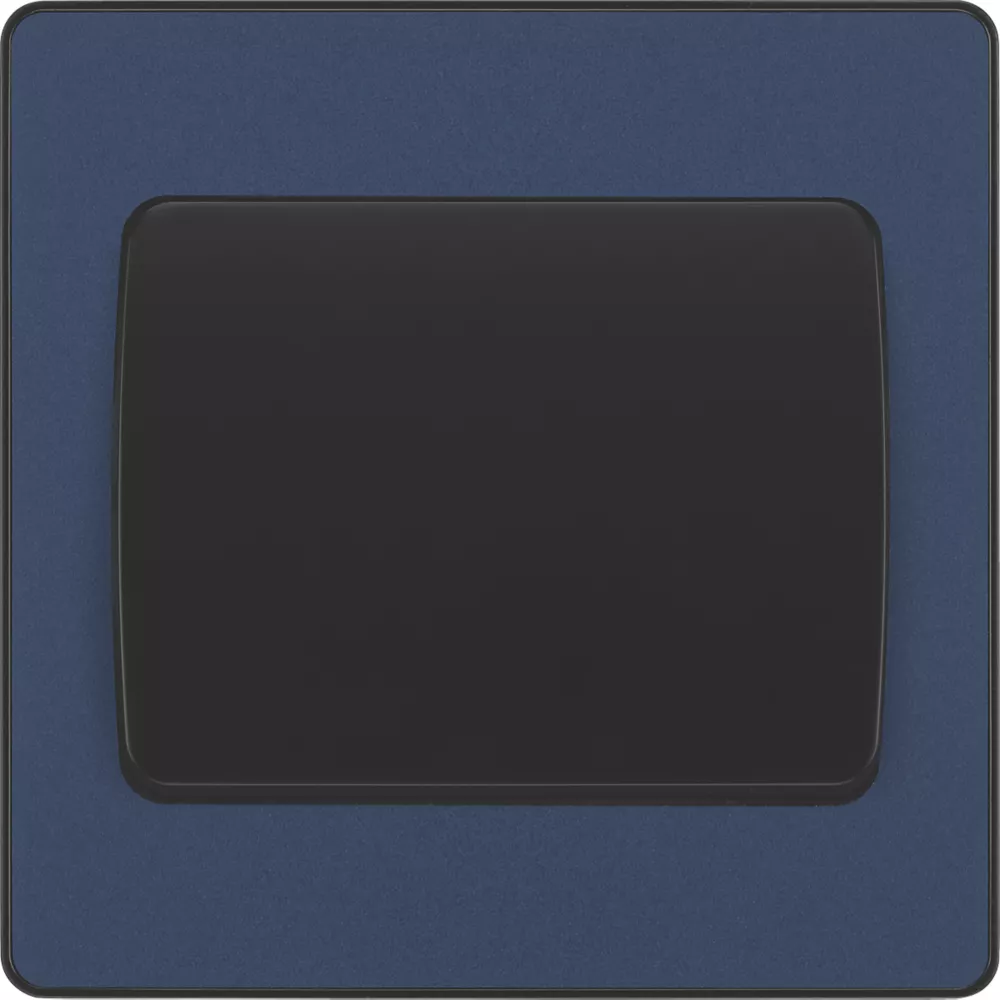 British General Evolve 20 A 16AX 1-Gang 2-Way Wide Rocker Light Switch Blue With Black Inserts 5 British General Evolve 20 A 16AX 1-Gang 2-Way Wide Rocker Light Switch Blue With Black Inserts - Image 3