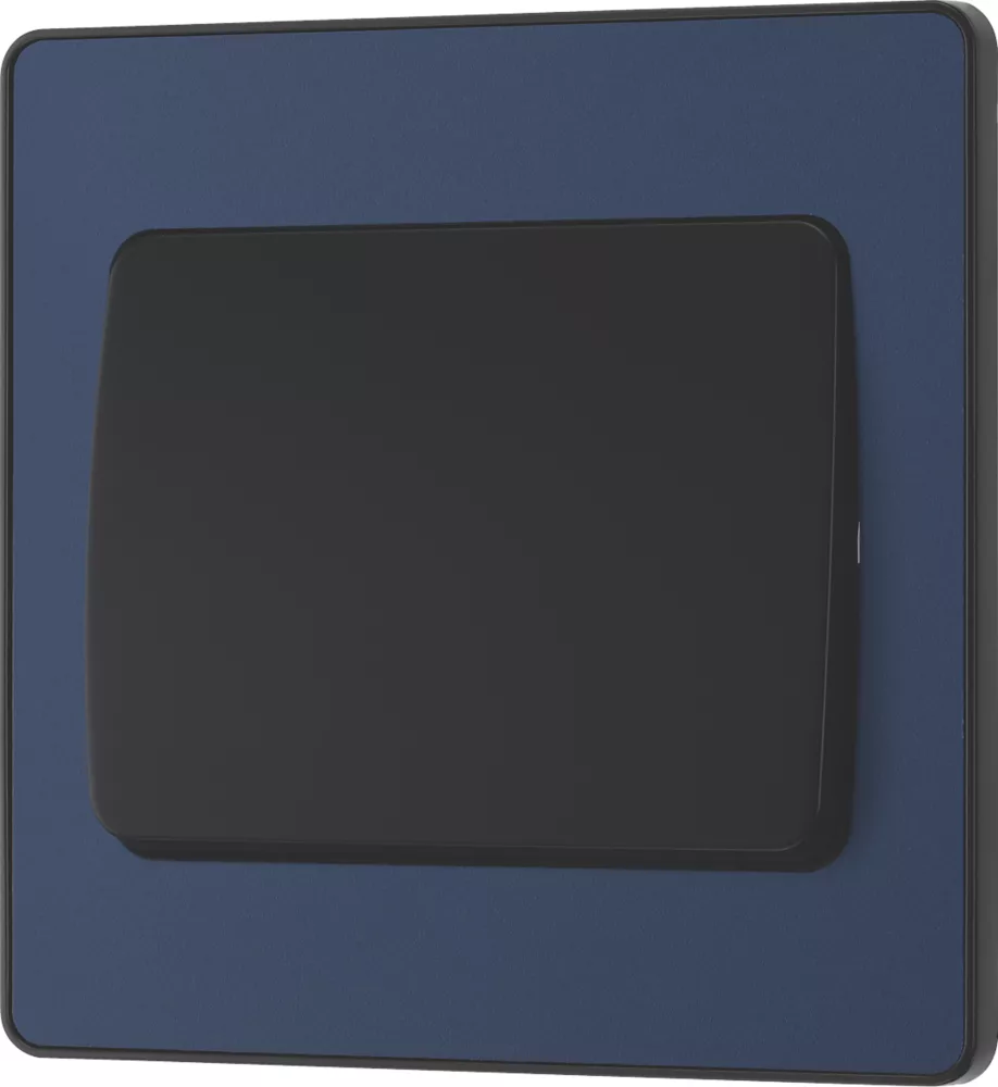 British General Evolve 20 A 16AX 1-Gang 2-Way Wide Rocker Light Switch Blue With Black Inserts 6 British General Evolve 20 A 16AX 1-Gang 2-Way Wide Rocker Light Switch Blue With Black Inserts - Image 4