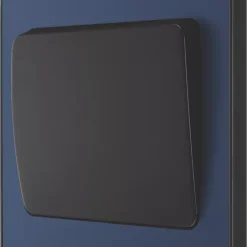 British General Evolve 20 A 16AX 1-Gang 2-Way Wide Rocker Light Switch Blue With Black Inserts