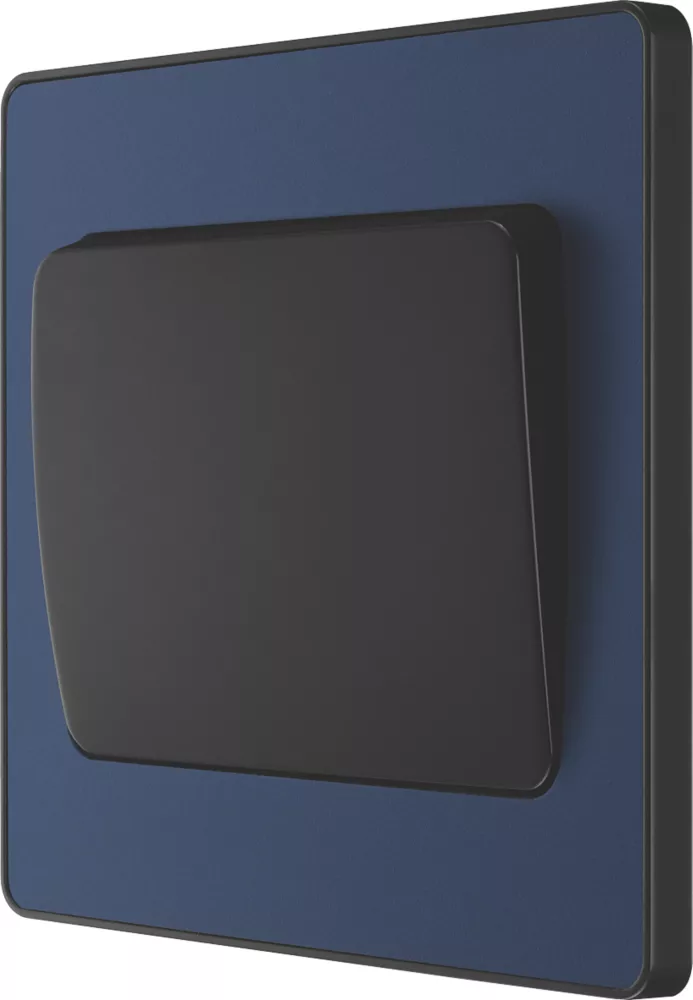 British General Evolve 20 A 16AX 1-Gang 2-Way Wide Rocker Light Switch Blue With Black Inserts 3 British General Evolve 20 A 16AX 1-Gang 2-Way Wide Rocker Light Switch Blue With Black Inserts