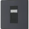 British General Evolve RJ45 Ethernet Socket Grey With Black Inserts 1 British General Evolve RJ45 Ethernet Socket Grey With Black Inserts -British General Shop 882XF P
