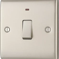 British General Nexus Metal 20A 1-Gang 2-Pole Control Switch Pearl Nickel With LED With Colour-Matched Inserts 13 British General Nexus Metal 20A 1-Gang 2-Pole Control Switch Pearl Nickel With LED With Colour-Matched Inserts -British General Shop 884PY A3
