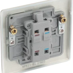British General Nexus Metal 20A 1-Gang 2-Pole Control Switch Pearl Nickel With LED With Colour-Matched Inserts 14 British General Nexus Metal 20A 1-Gang 2-Pole Control Switch Pearl Nickel With LED With Colour-Matched Inserts -British General Shop 884PY A4