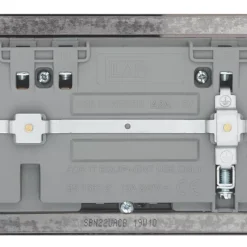 LAP 13A 2-Gang SP Switched Socket + 4.2A 2-Outlet Type A & C USB Charger Black Nickel With Black Inserts -British General Shop 888HF A3