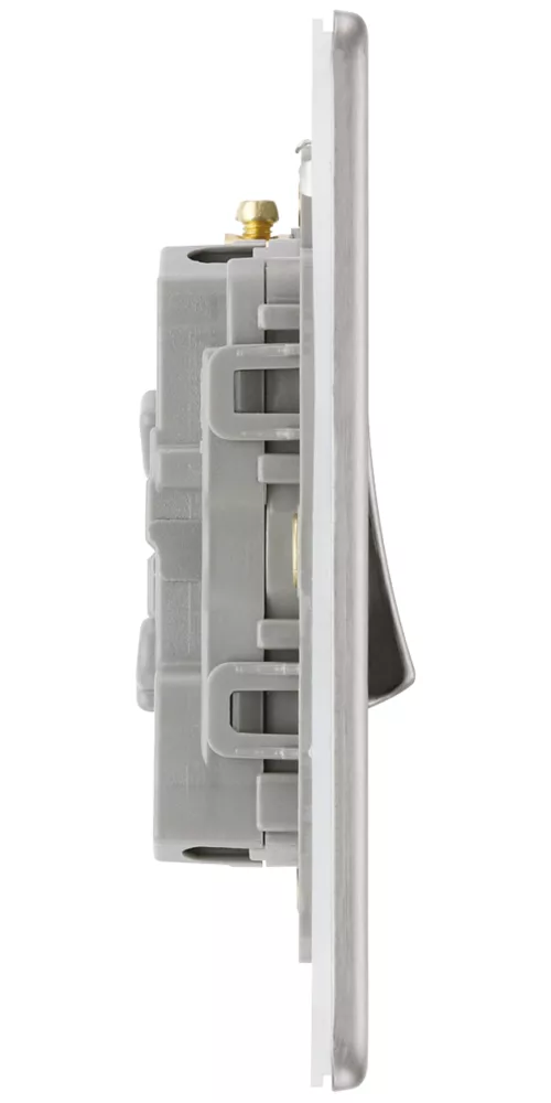 LAP 20A 16AX 3-Gang 2-Way Light Switch Brushed Stainless Steel 5 LAP 20A 16AX 3-Gang 2-Way Light Switch Brushed Stainless Steel - Image 3