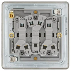LAP 20A 16AX 3-Gang 2-Way Light Switch Brushed Stainless Steel 9 LAP 20A 16AX 3-Gang 2-Way Light Switch Brushed Stainless Steel -British General Shop 889KJ A3