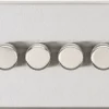Knightsbridge CS2184BC 4-Gang 2-Way LED Dimmer Switch Brushed Chrome 2 Knightsbridge CS2184BC 4-Gang 2-Way LED Dimmer Switch Brushed Chrome -British General Shop 890TX P