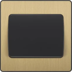 British General Evolve 20 A 16AX 1-Gang 2-Way Wide Rocker Light Switch Satin Brass With Black Inserts 11 British General Evolve 20 A 16AX 1-Gang 2-Way Wide Rocker Light Switch Satin Brass With Black Inserts -British General Shop 893PY A2