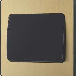 British General Evolve 20 A 16AX 1-Gang 2-Way Wide Rocker Light Switch Satin Brass With Black Inserts 12 British General Evolve 20 A 16AX 1-Gang 2-Way Wide Rocker Light Switch Satin Brass With Black Inserts -British General Shop 893PY A3
