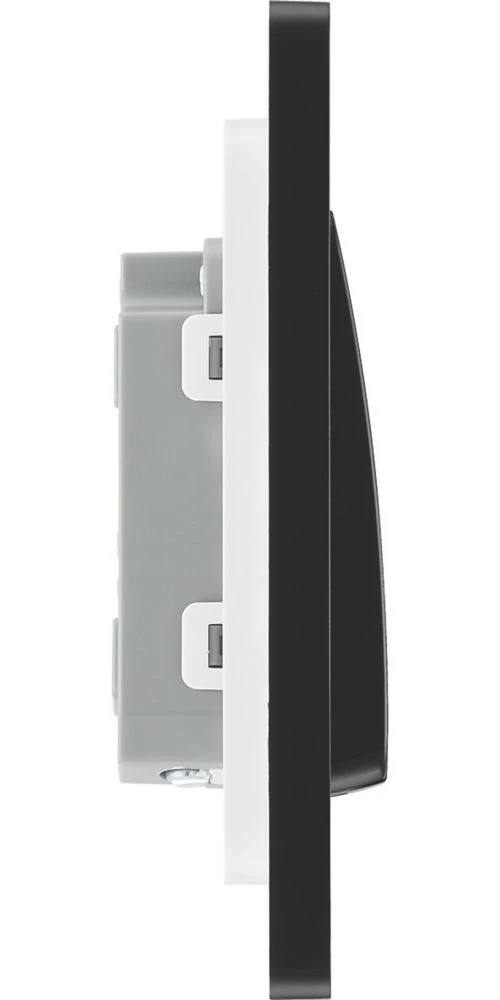 British General Evolve 20 A 16AX 1-Gang 2-Way Wide Rocker Light Switch Satin Brass With Black Inserts 8 British General Evolve 20 A 16AX 1-Gang 2-Way Wide Rocker Light Switch Satin Brass With Black Inserts - Image 6