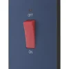British General Evolve 45A 1-Gang 2-Pole Cooker Switch Blue With LED With Black Inserts -British General Shop 894PY P