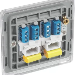 British General Nexus Metal Master Telephone Socket Brushed Steel 8 British General Nexus Metal Master Telephone Socket Brushed Steel -British General Shop 896XG A2