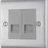 British General Nexus Metal Master Telephone Socket Brushed Steel 2 British General Nexus Metal Master Telephone Socket Brushed Steel -British General Shop 896XG P
