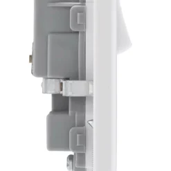 British General 800 Series 13A 2-Gang SP Switched Socket White -British General Shop 898HV A2