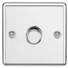 Knightsbridge CL2181PC 1-Gang 2-Way LED Dimmer Switch Polished Chrome -British General Shop 900TX P