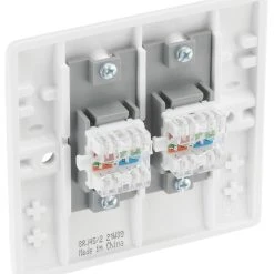 British General 800 Series RJ45 Ethernet Socket White With White Inserts 8 British General 800 Series RJ45 Ethernet Socket White With White Inserts -British General Shop 903XG A2