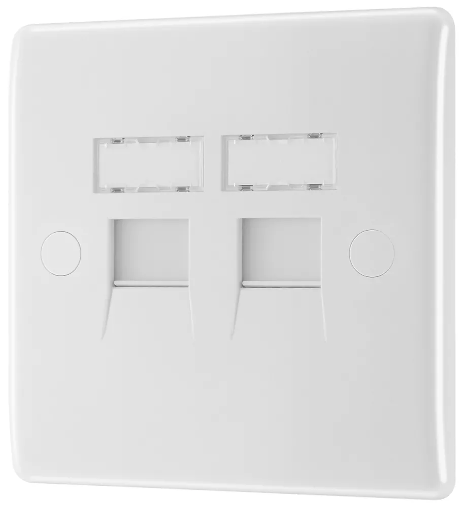 British General 800 Series RJ45 Ethernet Socket White With White Inserts 3 British General 800 Series RJ45 Ethernet Socket White With White Inserts