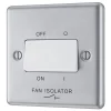 LAP 10AX 1-Gang 3-Pole Fan Isolator Switch Brushed Stainless Steel With White Inserts 1 LAP 10AX 1-Gang 3-Pole Fan Isolator Switch Brushed Stainless Steel With White Inserts -British General Shop 90520 P