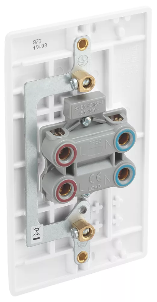 British General 801 Series 45A 1-Gang DP Cooker Switch White 5 British General 801 Series 45A 1-Gang DP Cooker Switch White - Image 3