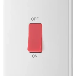 British General 801 Series 45A 1-Gang DP Cooker Switch White