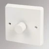 Crabtree Capital 1-Gang 2-Way Dimmer Switch White 1 Crabtree Capital 1-Gang 2-Way Dimmer Switch White -British General Shop 90759 P