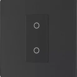 British General Evolve 1-Gang 2-Way LED Single Secondary Trailing Edge Touch Dimmer Switch Matt Black With Black Inserts 12 British General Evolve 1-Gang 2-Way LED Single Secondary Trailing Edge Touch Dimmer Switch Matt Black With Black Inserts -British General Shop 909PY A3