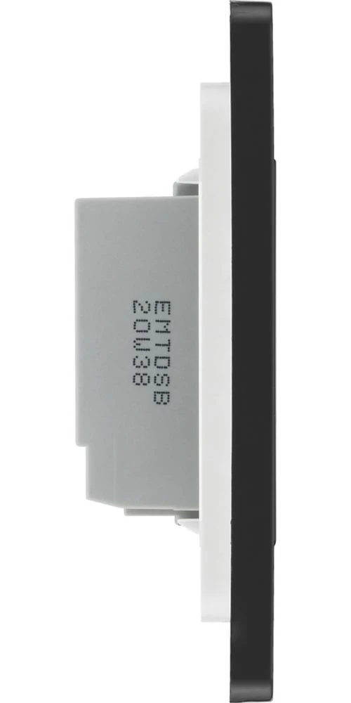 British General Evolve 1-Gang 2-Way LED Single Secondary Trailing Edge Touch Dimmer Switch Matt Black With Black Inserts 8 British General Evolve 1-Gang 2-Way LED Single Secondary Trailing Edge Touch Dimmer Switch Matt Black With Black Inserts - Image 6