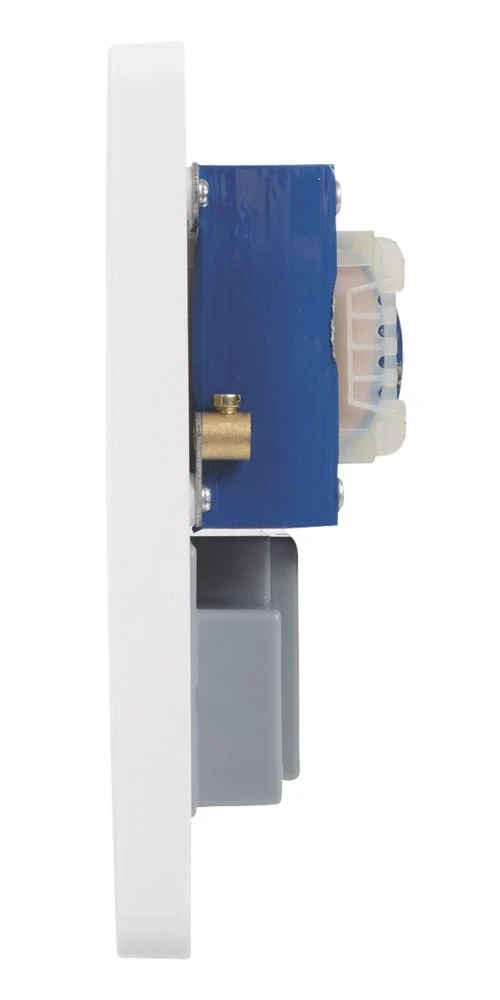 Schneider Electric Lisse 1-Gang Dual Voltage Shaver Socket 115 / 230V White 5 Schneider Electric Lisse 1-Gang Dual Voltage Shaver Socket 115 / 230V White - Image 3