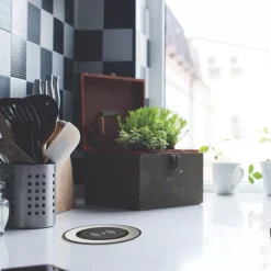 Knightsbridge SK0015 4.0A 2-Outlet Type A & C Pop-Up USB Charger Brushed Chrome -British General Shop 912VF A6