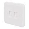 Schneider Electric Lisse Double RJ45 Ethernet Socket White