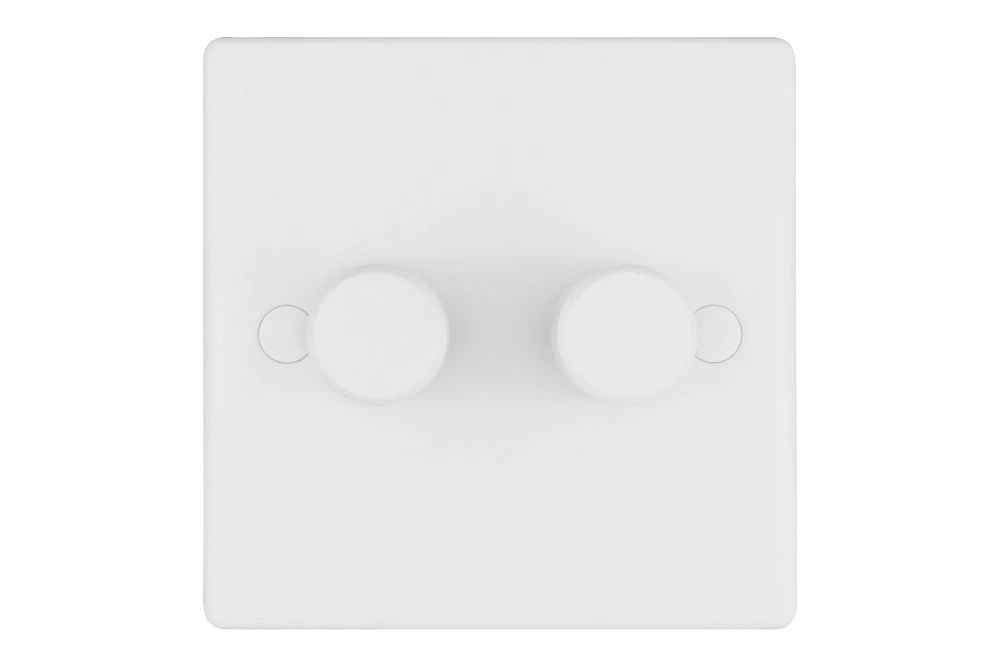 Schneider Electric Ultimate Slimline 2-Gang 2-Way Dimmer Switch White 4 Schneider Electric Ultimate Slimline 2-Gang 2-Way Dimmer Switch White - Image 2